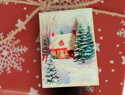 Printable Watercolor Christmas Tags