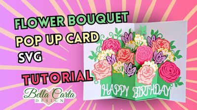 Spring Pop Up Card Template SVG Bundle
