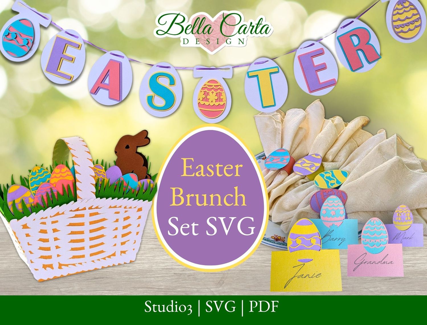 Easter Party Bundle 3D SVG Set