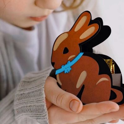 Chocolate Easter Bunny Box SVG