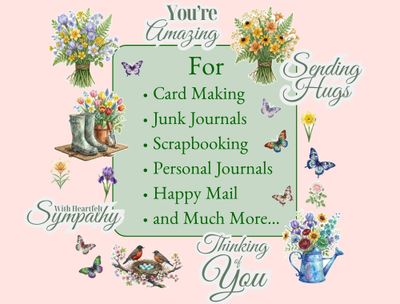Spring Kindness Stickers &amp; Watercolor Ephemera