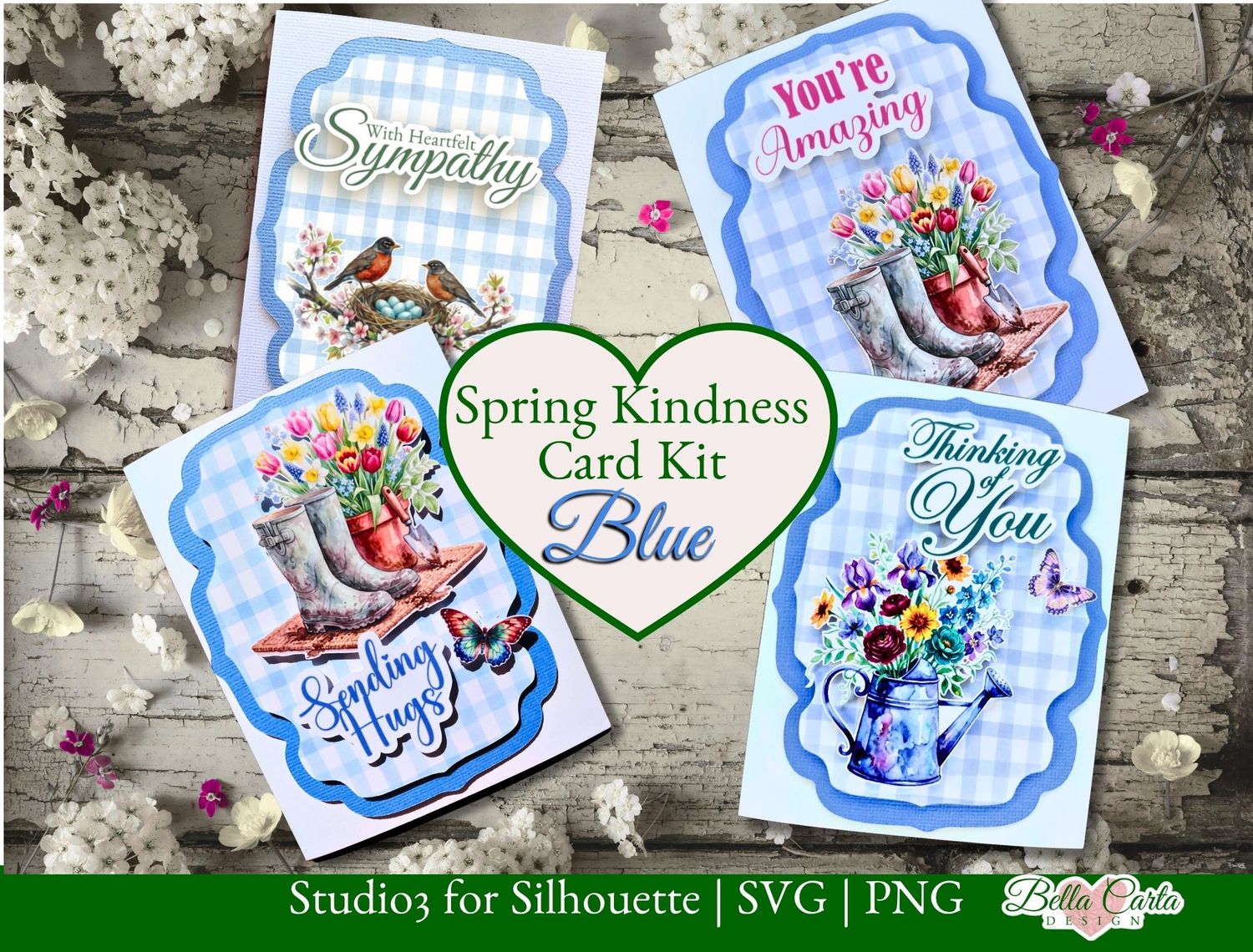 Kindness Spring Blue Card Kit