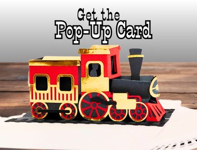 Train Birthday Party Decorations 3D SVG