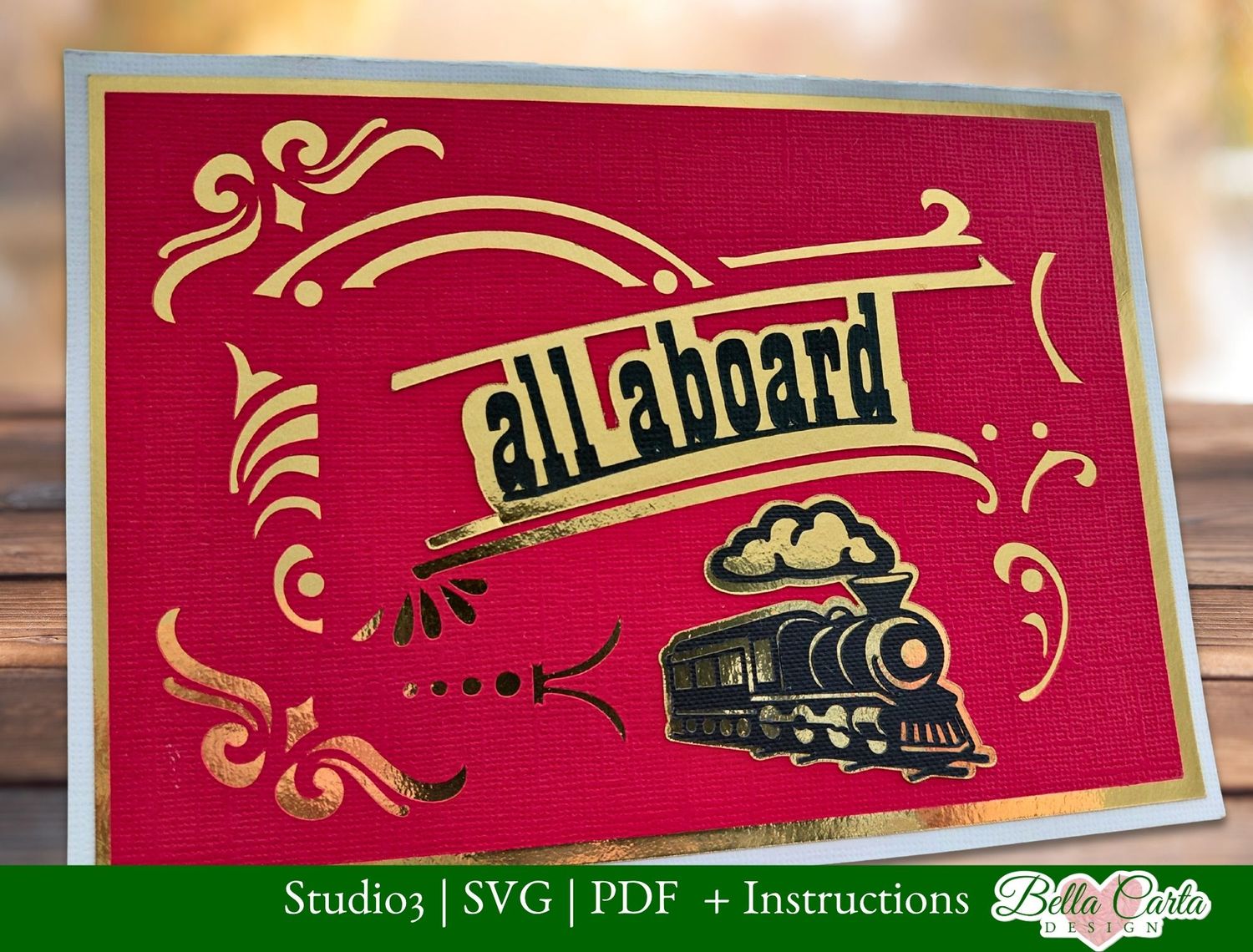 Train Birthday Party Invitation