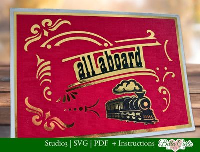 Train Birthday Party Invitation