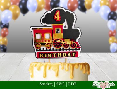 Train Birthday Cake Topper