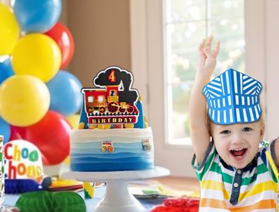 Train Birthday Cake Topper