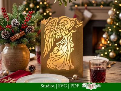 Angel Lantern SVG 3D