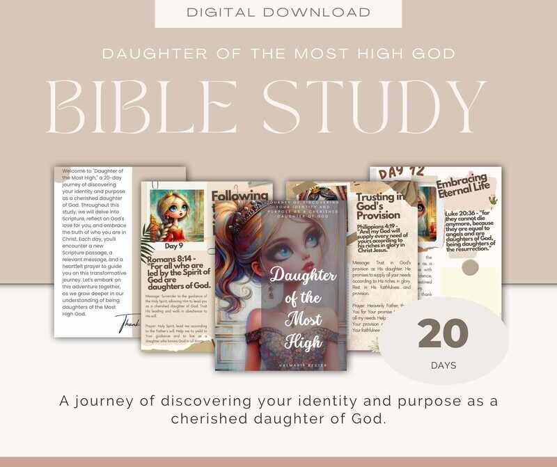Digital Bible Study | Printable | Digital Bible Template | Bible Summary | Faith Reflection |