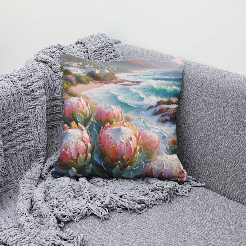 COMING SOON Proteas and waves- Scatter cushion cover