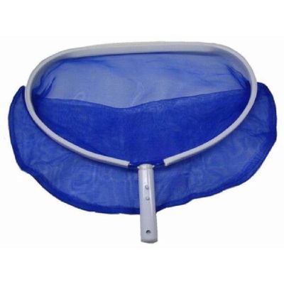 Pool Style Leaf Rake White Handle