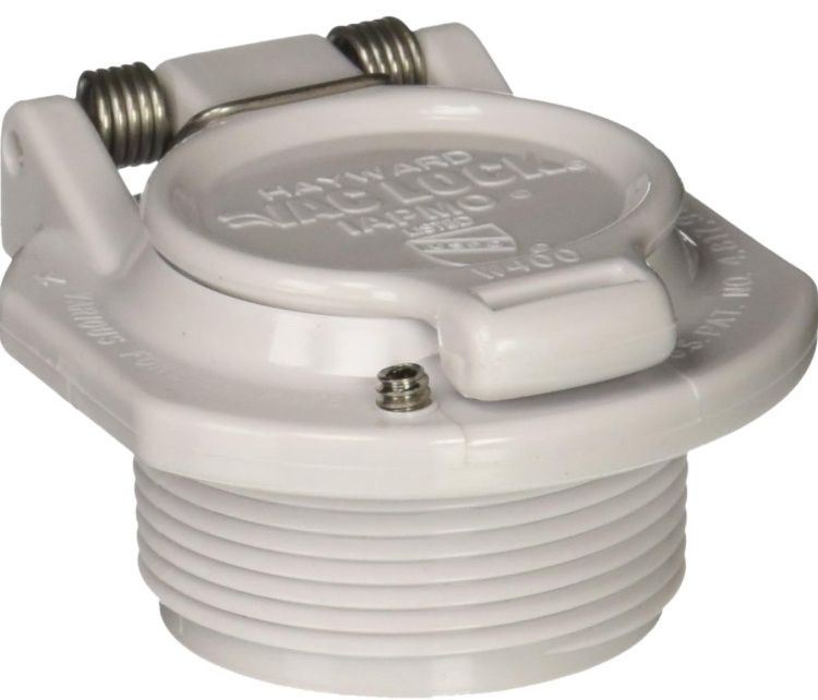 Hayward Vac Lock Safety Wall Fitting,White