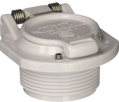 Hayward Vac Lock Safety Wall Fitting,White