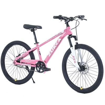 ZUKKA Mountain Bike,24 Inch MTB for Boys and Girls Age 9-12 Years,Multiple Colors
