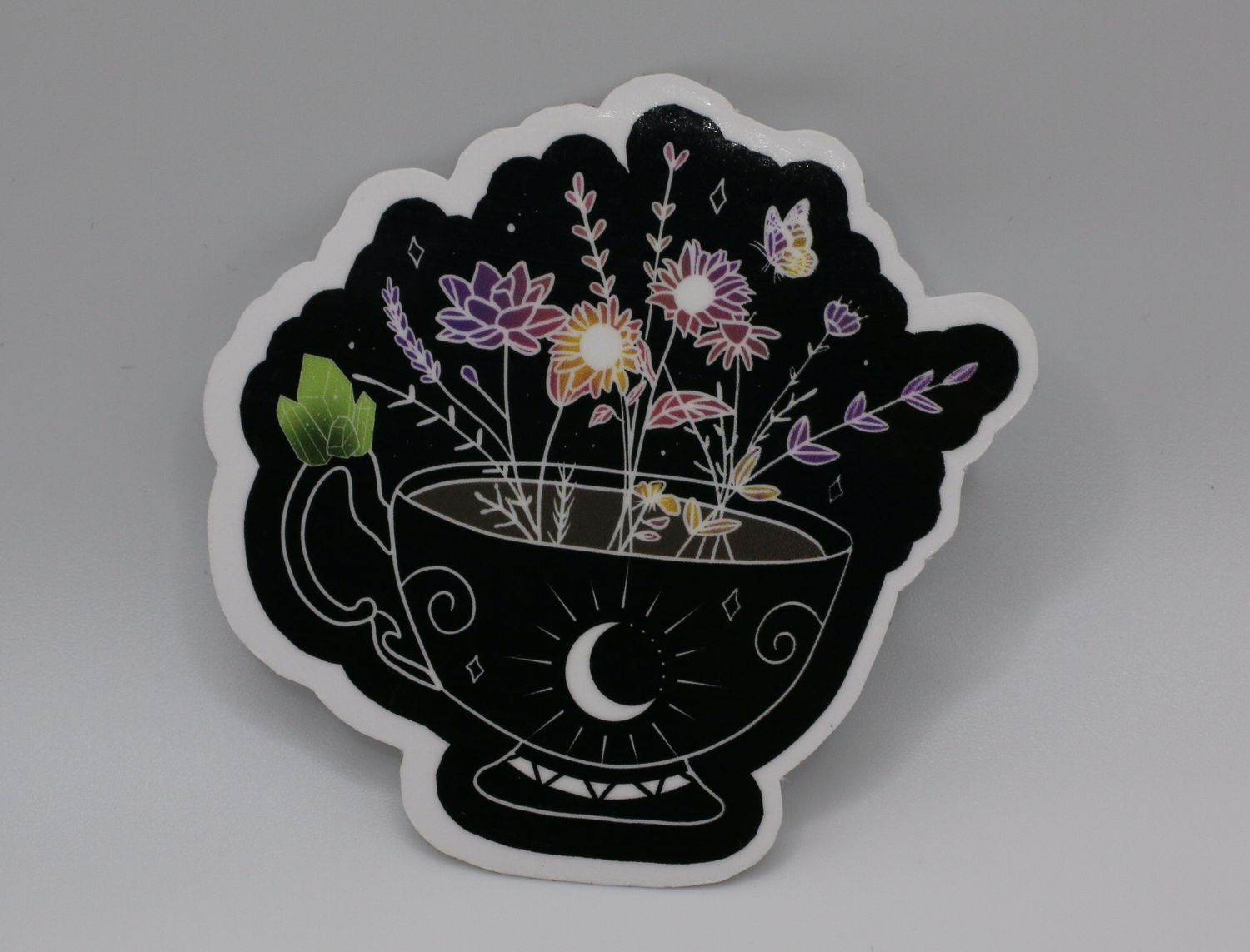 Witchy Teacup Vinyl Sticker