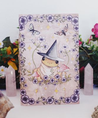 Handmade Witchy Frog Journal