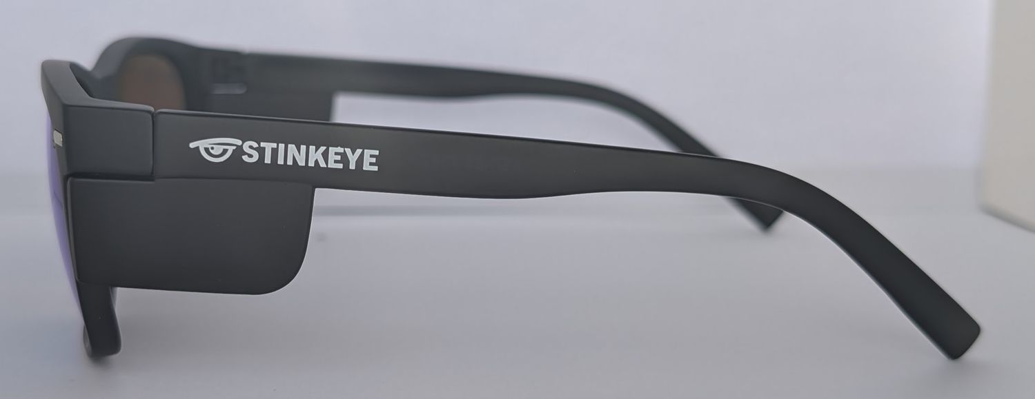 Safety Glasses - The Model "T" Matte Black Frame with Red Revo Polarised  Lens