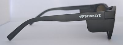 Safety Glasses - The Model "T" Matte Black Frame with Red Revo Polarised Lens