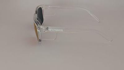 Safety Glasses - The Model "T" Clear Frame with Red Revo Polarised  Lens