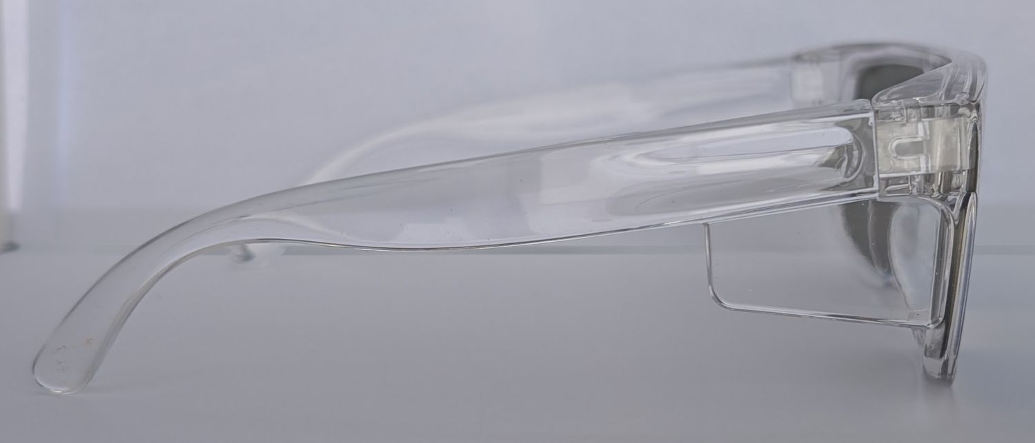 COMING SOON - The Model "Y" Clear Frame with Blue Revo Polarised Lens