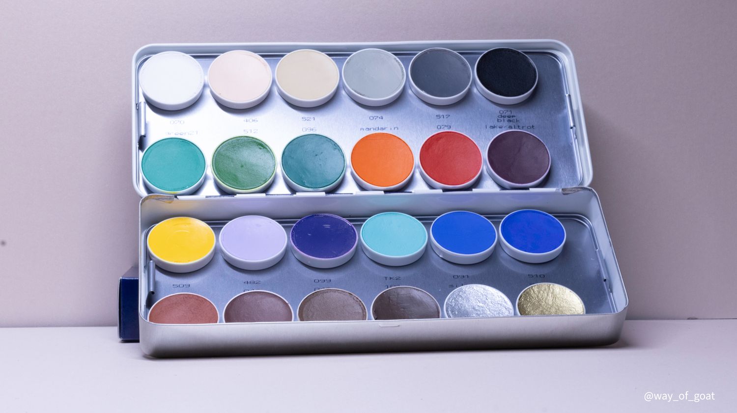 Palettes Aquacolor 24 couleurs