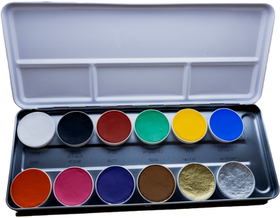 Palette Aquacolor 12 couleurs