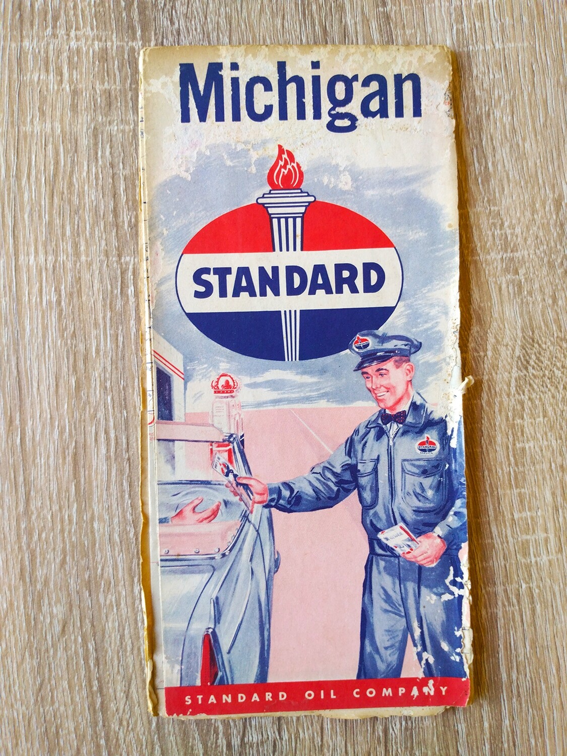 Carte De Licence De Concessionnaire – Minnow Michigan 1950 – Vintage #41