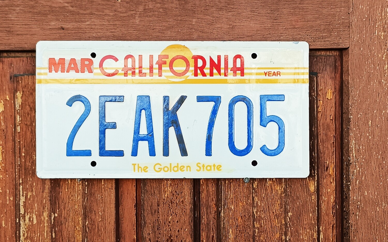 Plaque Métal California Neuve - Décoration Murale Ou Pour Voiture - Style US, Multicolore