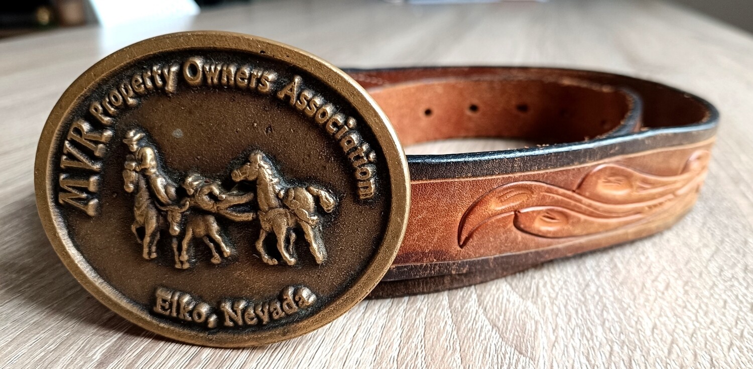 Boucle De Ceinture Texas Vintage - Made In USA 1980 - Style Western - Largeur 40mm - Neuf Sans étiquette