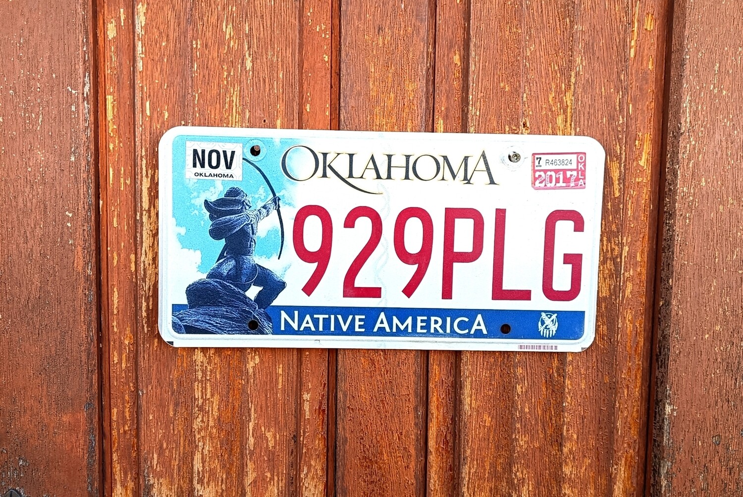 PLAQUE OKLAHOMA NATIVE AMERICA