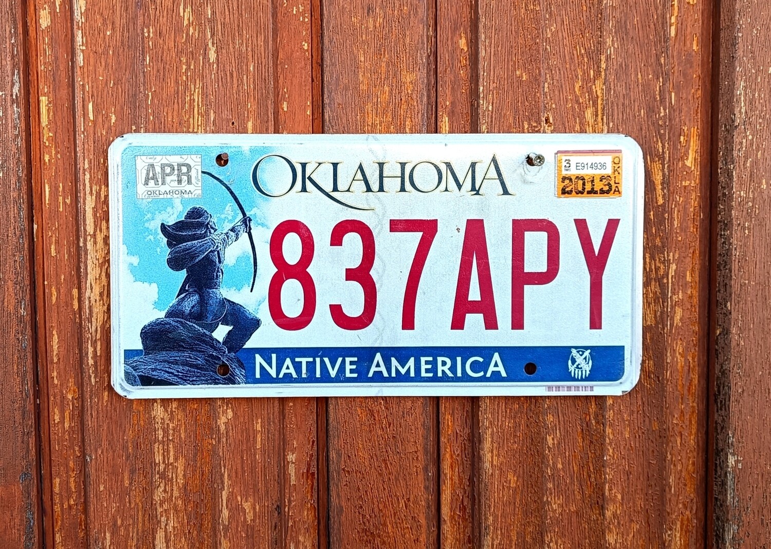 PLAQUE OKLAHOMA NATIVE AMERICA