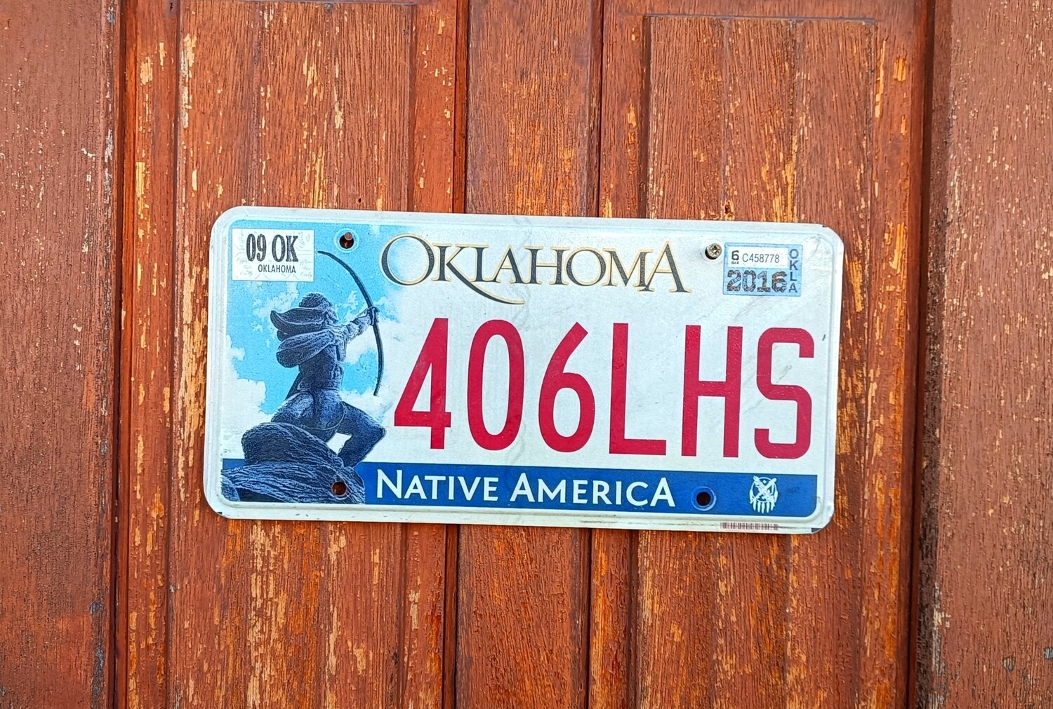 PLAQUE OKLAHOMA NATIVE AMERICA 🇺🇸
