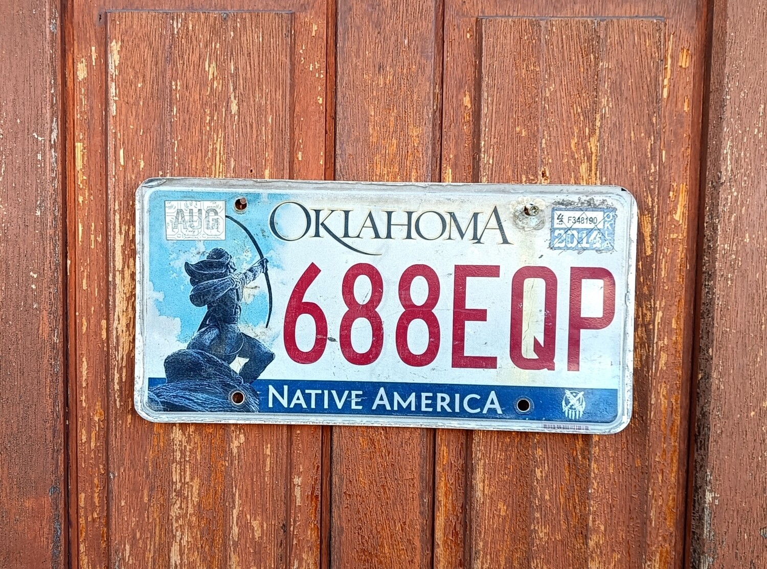 PLAQUE OKLAHOMA NATIVE AMERICA 🇺🇸