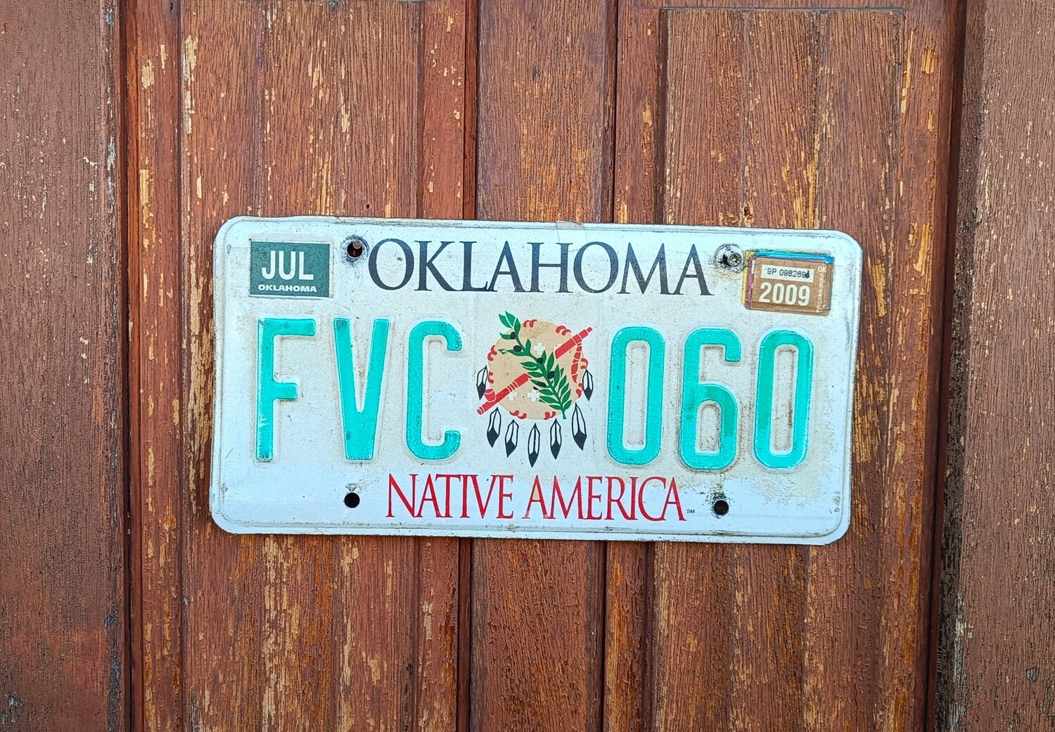 PLAQUE OKLAHOMA NATIVE AMERICA 🇺🇸