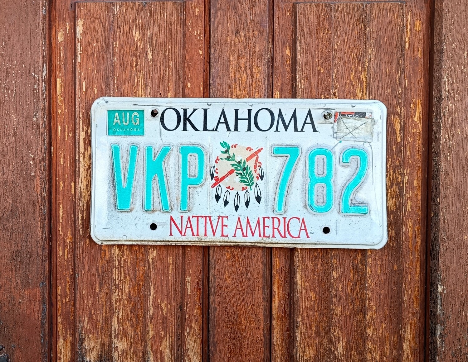 PLAQUE OKLAHOMA NATIVE AMERICA 🇺🇸