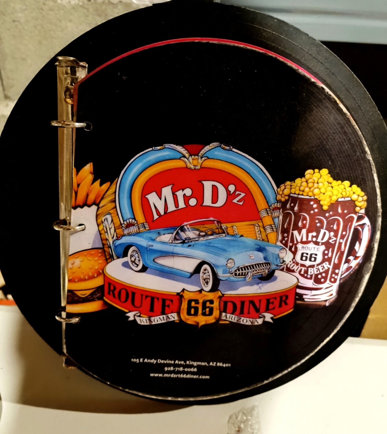 LE MENU DU M.R D&#39;z DE LA ROUTE 66 EN ARIZONA