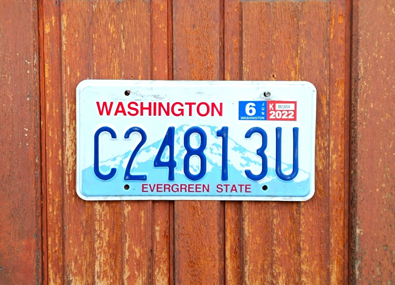 PLAQUE ETAT DE WASHINGTON
