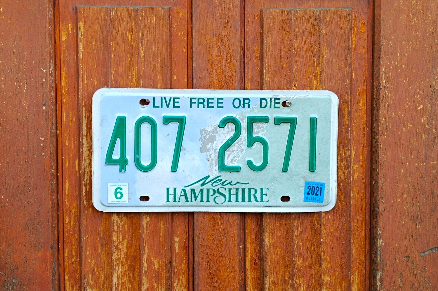 PLAQUE DU NEW HAMPSHIRE