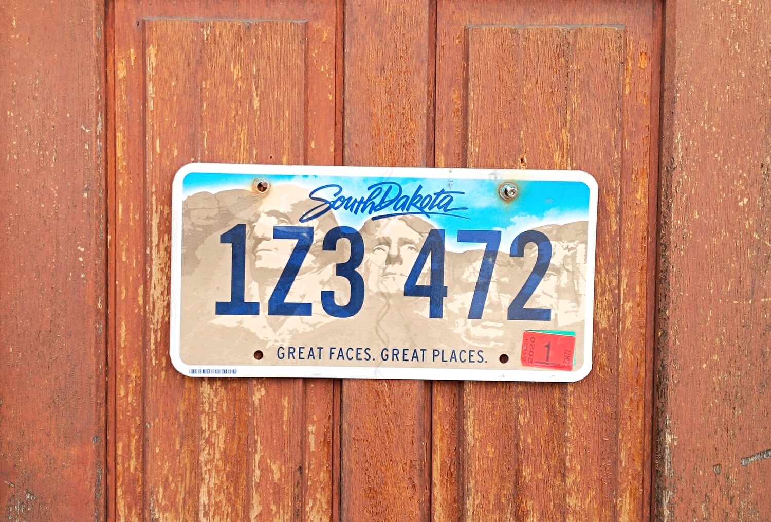 PLAQUE DU DAKOTA DU SUD