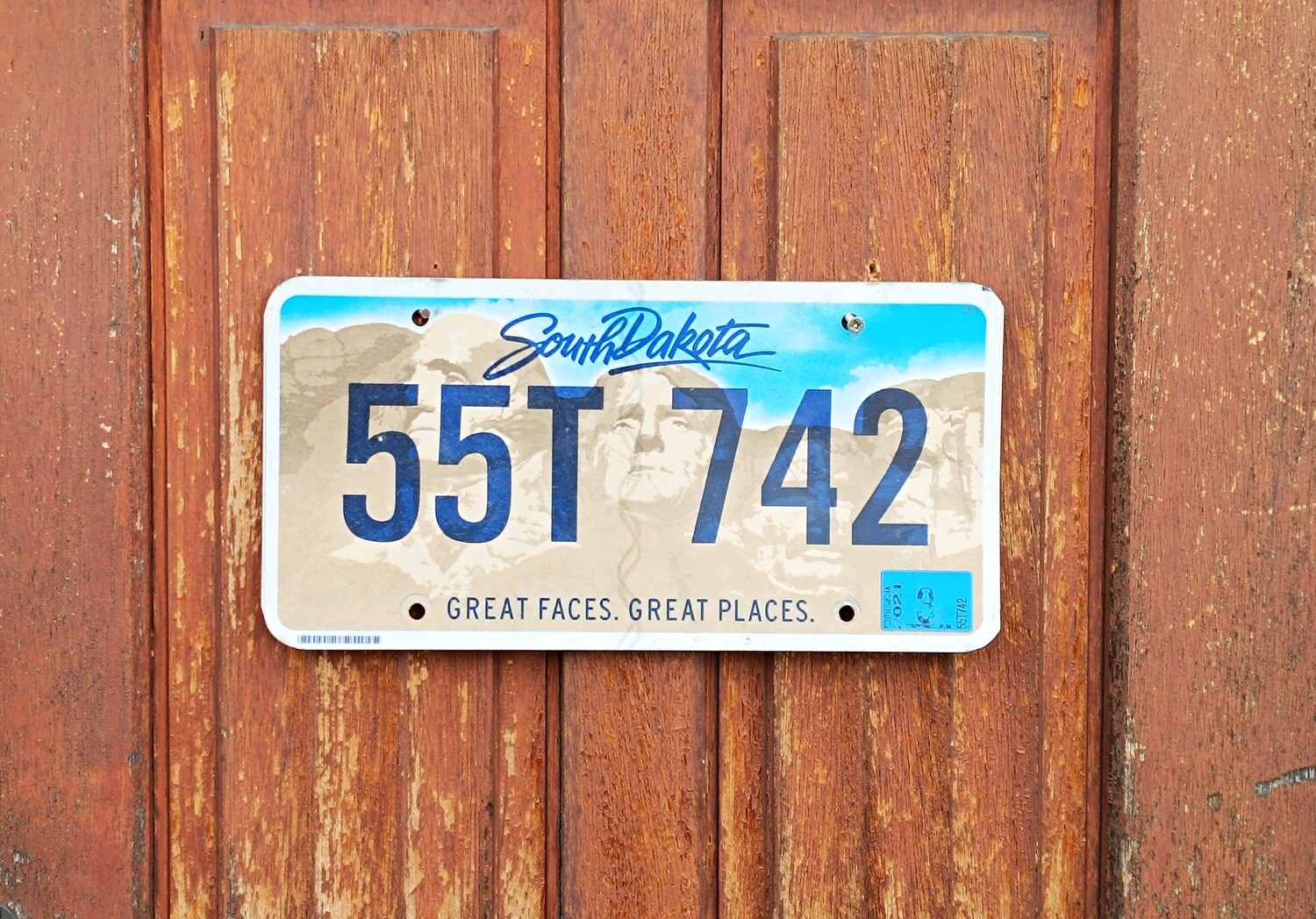 PLAQUE DU DAKOTA DU SUD