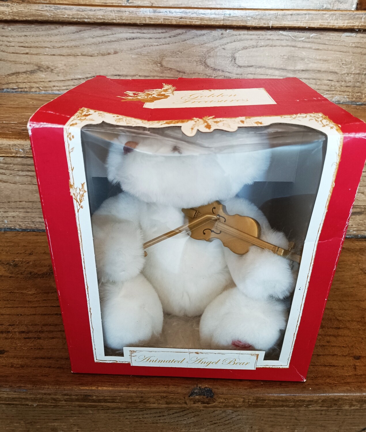PELUCHE ANGET BEAR DANS SA BOITE