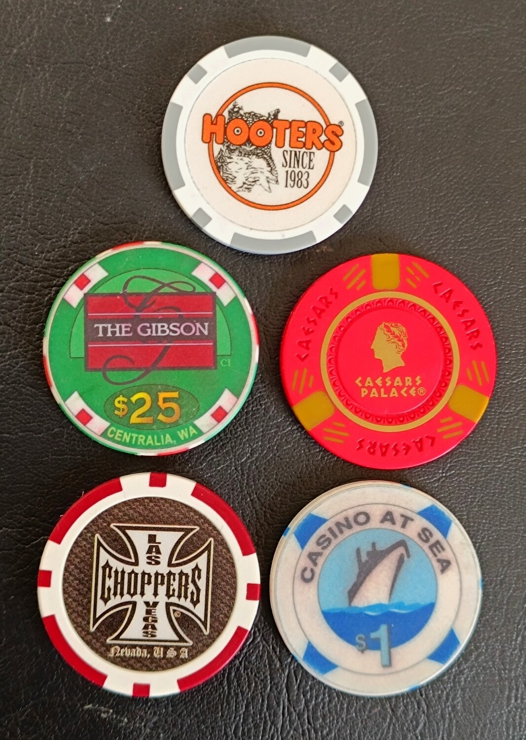 LOT DE 5 JETONS (2)