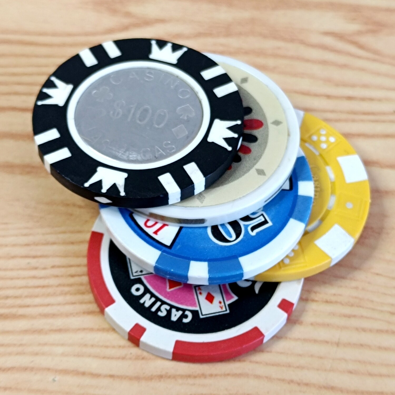 LOT DE 5 JETONS DE LAS VEGAS (4)