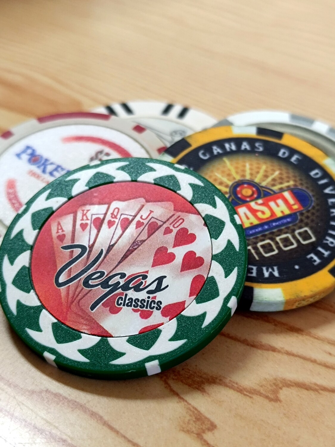 LOT DE 5 JETONS DE LAS VEGAS (7)