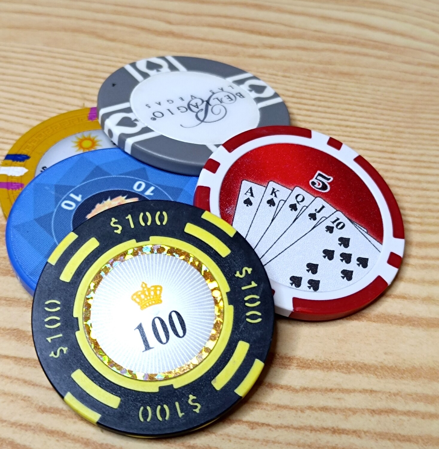 LOT DE 5 JETONS (10)