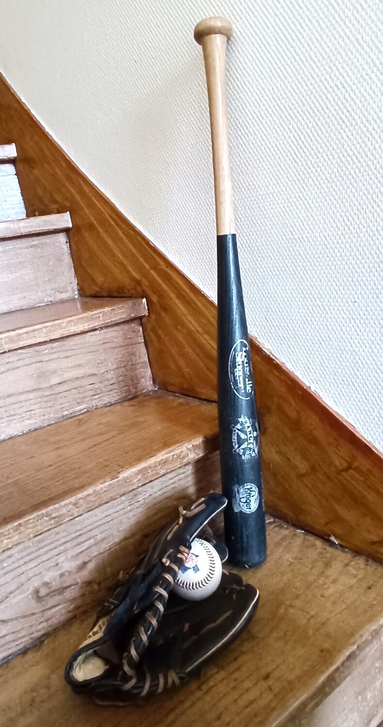 MAGNIFIQUE PACK BLACK BATTE + GANT+ BALLE LOUISVILLE SLUGGER MADE IN USA 🇺🇸