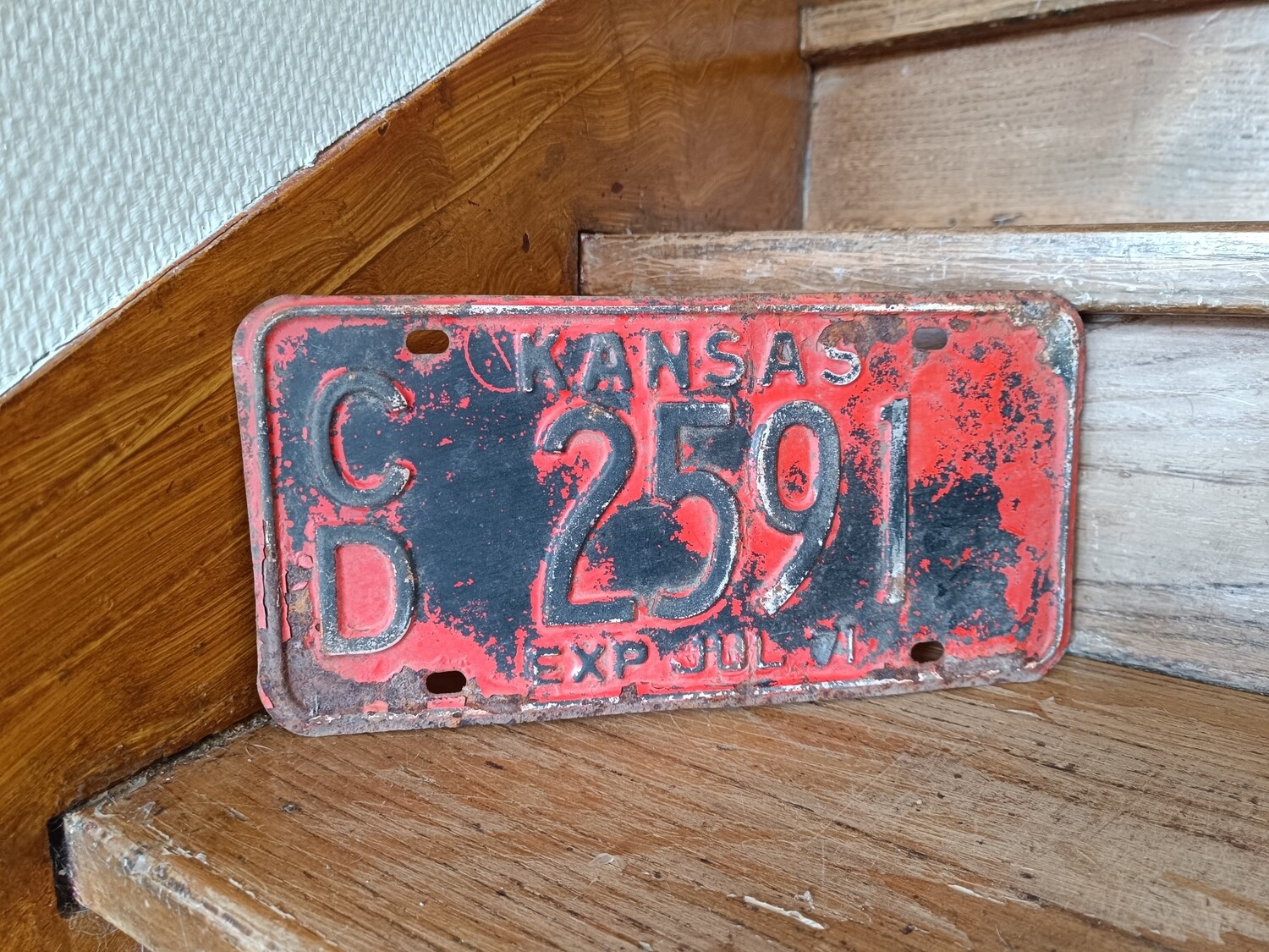 PLAQUE DU KANSAS 1971