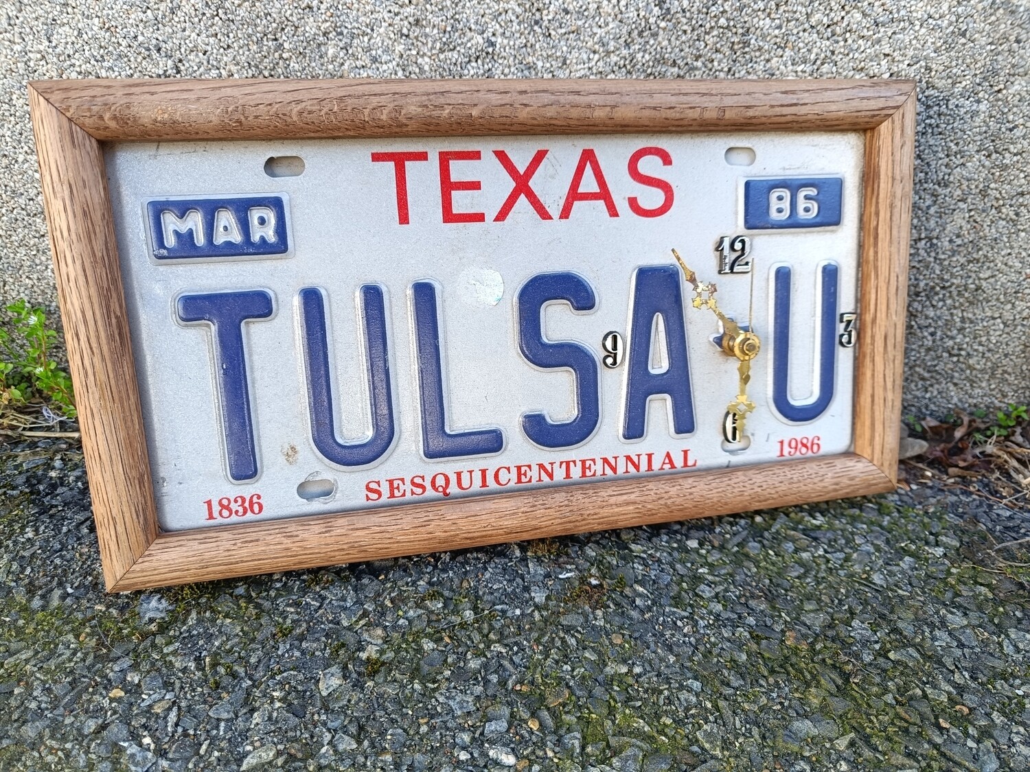 HORLOGE PLAQUE TEXAS