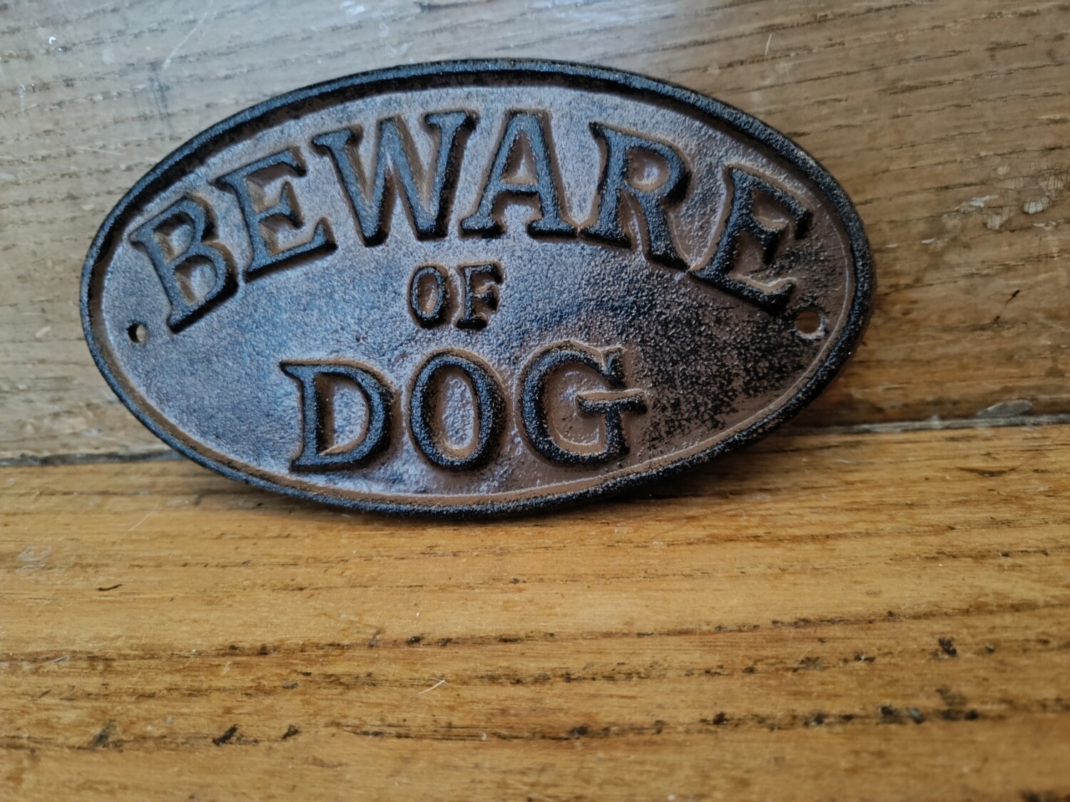 PLAQUE BEWARE OF DOG