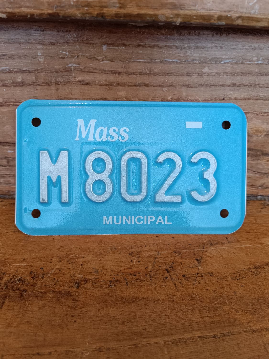 PLAQUE D&#39;IMMATRICULATION DE POLICE MUNICIPALE DU MASSACHUSETTS